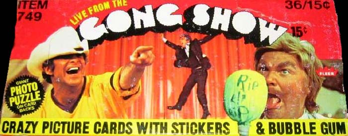 Details about   1977 FLEER GONG SHOW TV SHOW  TRADING CARDS WAX PACK WRAPPER 