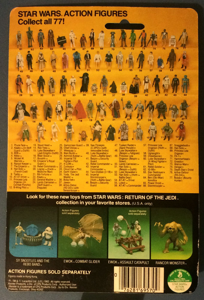 Complete Vintage Star Wars Action Figure Collection