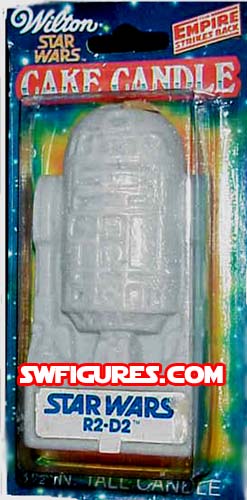Carded Vintage 1980 Star Wars Empire Strikes Back R2-D2 Cake Candle Set of 2 