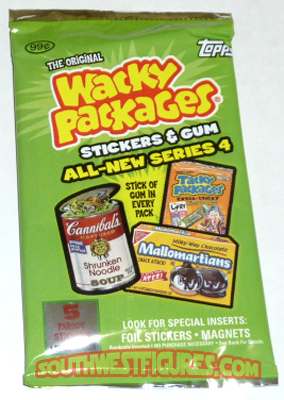WACKY PACKAGES ANS4 SEALED BOX MAGNETS & FOILS IN EXCELLENT CONDITION 