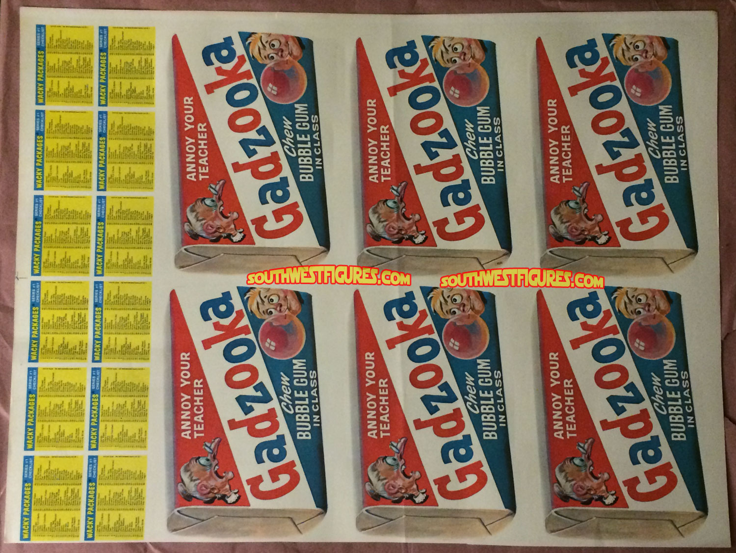 1979 Topps Wacky Packages uncut card sheet nm 2 sets rare 