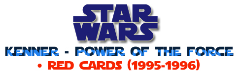 personajes para elegir Star Wars POTF red cards no us tarjetas #k1 